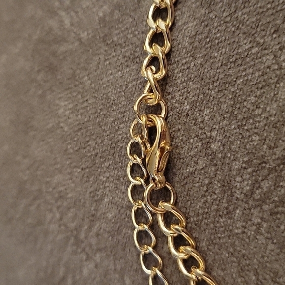 3/$30 Y2k Blue Floral Rhinestone Princess Chain Necklace - Picture 6 of 7